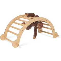 PINOLINO 398303 Climbing Arch and Seesaw, Natural