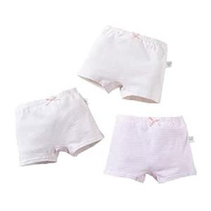 Baby Girl Boyshort Briefs Cotton Underwear Panties Pack of 3 for 2-3 Years, M (001)