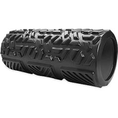 Gaiam Restore Massage Roller - Deep Tissue Performance Muscle Roller | Multi Textured Massager, High Density Hard Inner Core (13