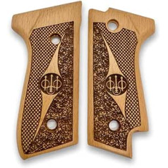 Zib Grips For Beretta 92S Handles, Pistol Grip, Handmade, Walnut Handles (ZIB-f01SS2)