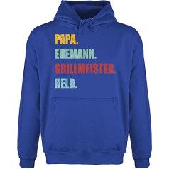 Shirtracer - Hoodie Herren Pullover Männer - Geschenk zum Vatertag - Papa Ehemann Grillmeister Held Retro Vintage Effekt