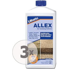 Lithofin ALLEX 3 L – Green Growth Remover Algae and Moss Remover – Ideal for Preventing Green & Slippery Surfaces