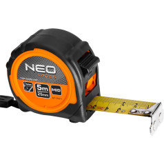 NEO Rolled steel tape measure 5 mx 25 mm, magnet