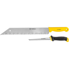 Topex Plasterboard saw and mineral wool knife, set of 2.
