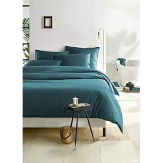 De Witte Lietaer Olivia Satin Cotton Combed Duvet Cover Set Green 240 x 220 cm + 2 Pillowcases
