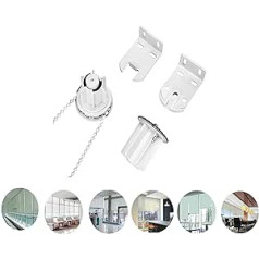 Vokowin 38mm Roller Blind Replacement Parts with Metal Bracket and Bead Chain Roller Blind Replacement Parts Complete Curtain Blind Fittings Replacement Accessories Metal Core Coupler (K257-1)