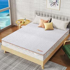 Maxzzz Mattress Topper, Memory Foam, Grey, 90 x 190 cm