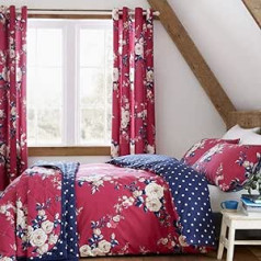 Catherine Lansfield Canterbury Easy Care Single Duvet Set, Plum