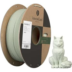 Matte PLA Filament 1.75 mm, kexcelled Upgrade Macaron PLA Roll, 3D Printer Filament, Gloss-Free Colour, 1 kg Cardboard Spool (2.2 lbs) +/- 0.03 mm, Matte Surface, Tidy Winding, Milk Green