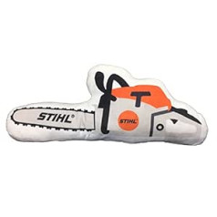 Stihl Chainsaw Shaped Cushion Made of Soft Plush Material Length Approx. 50 cm