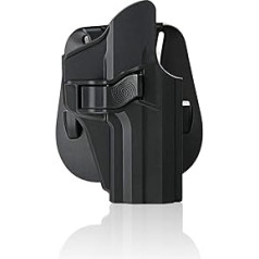 efluky HK Paddle Holster Pistol HK USP Holster Fit H&K USP 9 mm/.40 Full Size, Paddle 60° Adjustable