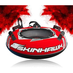 Skinhawk Professional Snow Tube Diameter 100 cm Red Sledge Bob Sledge Tyre Snow Tyres