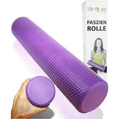EasY FoxY ToY Soft Fascia Roller for Back Spine Massage; Back Stretcher Diameter 9.5 cm x 43 cm, Yoga Pilates Fascia Foam Roller for Neck and Back Pain Trigger Point Treatment