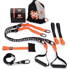 Septagon Sports® Premium Sling Trainer Set, Suspension Trainer with Towel, Backpack and Training Book (English language not guaranteed) - Sling Trainer for Functional Training with Door Anchor and Quality Certificate