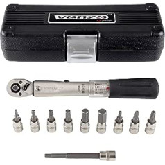 Venzo Fahrrad Fahrrad 1/4 Zoll Fahrer Drehmomentschlüssel Werkzeugbuchse Set Kit 2-24Nm