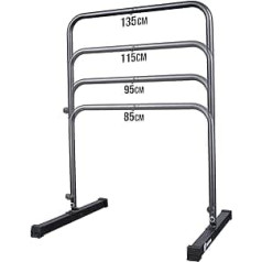 Eric Flag - Pull-up bar adjustable to four heights, made of reinforced steel, up to 250 kg, pull up bar, multifunctional for dips and pull-ups, gym, calisthenics, pull-up bar, freestanding