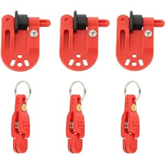 YUNNLEZT 6 Stück schwere Spannung Schnappverschluss Clip Hobel Board Release Clips für Offshore Angelgeräte Trolling Downrigger Clips