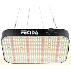 FECiDA Plant Lamp LED Full Spectrum 6000 Lumen with UV IR, LED Grow Light with Dimming Function, Plant Light for Indoor Plants Sprouting Vegetables Blossom Plants with Daisy Chain Function