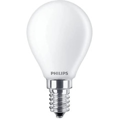 Philips LED E14 25 W Teardrop Light Bulb, Matte, Warm White