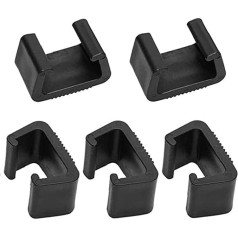 Furniture Connection Clamps Garden Furniture Connector for Garden Furniture Set Rattan Like Rattan Chair and Rattan Sofa, Outdoor Couch Patio Furniture Lounge Set Clips 4.25 cm, Pack of 5 (Black)