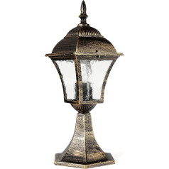 Pillar Light in Antique-Look LE2 / 2/872 Made from Cast Aluminium Outdoor Lamp Garden Light IP43