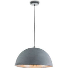 bmf-versand Modern Dining Room Pendant Light Industrial Kitchen Lamp Hanging Concrete Look 41 cm Industrial Pendant Lamp Dining Table Pendant Light Grey Vintage Includes Care Cloth