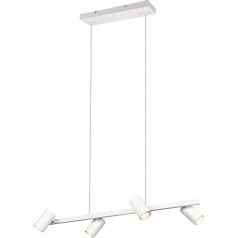 Trio Leuchten Marley 302400431 Pendant Light Metal Matt White Excludes 4x GU10