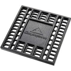 Campingmoon T-210 Cast Iron Grate, Charcoal Grate, Barbecue Tool, Application Barbecue Oven/Garden/Camping