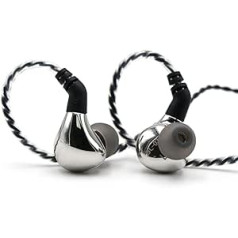 BLON BL-03 HiFi 10mm Carbon Membrane Dynamic Driver In-Ear Headphones with 0.78 mm 2-Pin Removable cable In-ear Silver