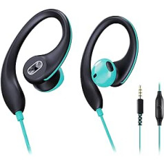 MUCRO Wired In-Ear Headphones with Ear Hook for Running Compatible with Smartphone Laptop Tablet MP3 3.5mm Jack