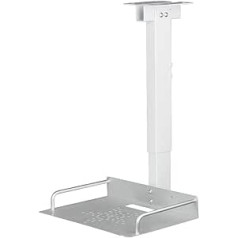 Drsn Universal Projector Bracket for Ceiling/Wall, Load Capacity 1.5 kg, Tray 24 x 20 cm, Adjustable 34-56 cm, Cable Management, Aluminium + Stainless Steel, for Projectors, Video Conference Cameras,