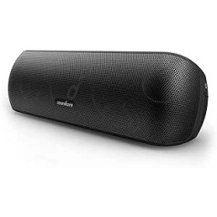 Soundcore Motion+ Bluetooth-Lautsprecher mit Hi-Res 30W Audio, BassUp, Kabelloser HiFi Lautsprecher mit zugehöriger App, Flexibler EQ, 12 Stunden Akkulaufzeit, IPX7 (Generalüberholt)