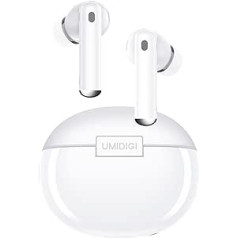 UMIDIGI Bluetooth Headphones, Wireless Earbuds Ablebuds Free In-Ear Headphones 45 dB Noise Reduction, ANC, IP55 Waterproof, HiFi Stereo Sound, Hands-Free Function/Voice Assistant/Storage Box, Charging