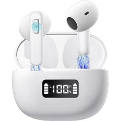 VELOGK Bluetooth Headphones in Ear, Wireless Bluetooth 5.3, HiFi Stereo Sound Quality, 4 ENC Microphone, USB-C, Wireless Headphones Deep Bass, Touch Control, IP68 Waterproof Earphones