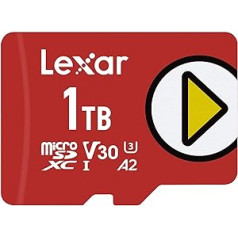 Lexar Play Micro SD Card 1TB, microSDXC UHS-I Card, Up to 150MB/s Read Speed, Memory Card Micro SD, TF Card Compatible with Switch, Mobile Phones and Tablets (LMSPLAY001T-BNNAG)