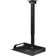 Universal Projector Bracket for Ceiling/Wall, Height Adjustable 91-170 cm - up to 10 kg - Tray 35 x 22 cm - Cable Management Universal Projector Ceiling Mount for Projectors, Routers etc