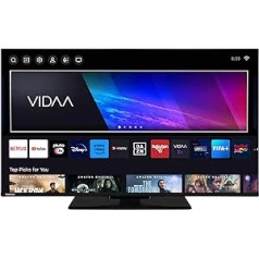 Toshiba 43 Inch VIDAA TV (4K UHD Smart TV, HDR Dolby Vision, Triple Tuner, Bluetooth, Dolby Audio) 43UV3463DAW [2024]