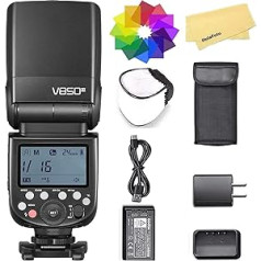 Godox V850III 2600 mAh Li-Ion Battery Camera Flash for Canon Sony Nikon Fuji Fujifilm Olympus Panasonic Pentax Camera Flash Speedlight Speedlite for DSLR Cameras Digital Cameras with Standard Hot Shoe