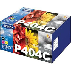 Coloran CLT-404S CLT-P404C CLT-K404S Set for Samsung C480W Xpress Toner for SL-C430 C430W C432 C433 C432W C433W C480 C480W C480FW C480FN C482 C482 C488 03 C40082W C483W C482FW C483FW (Black Cyan