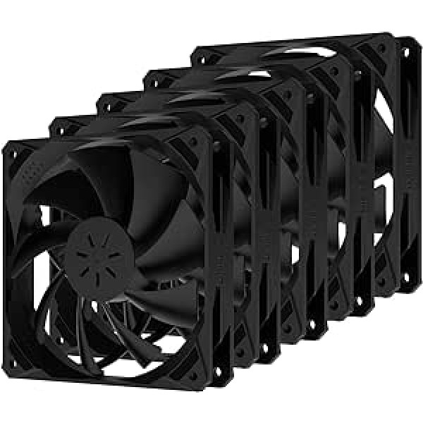 upHere 5 x 120mm Ultra Quiet PC Cooling Fan for PC Case (NK12BK3-5)