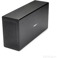 StarTech.com Thunderbolt 3 PCIe Erweiterungsgehäuse, Externes Gehäuse mit einem PCI Express Slot, PCIe Box für Laptops/Desktops/All-In-Ones, 5K/4K Ausgang über TB3/DP Ports, TAA konform (TB31PCIEX16)