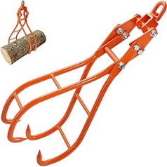 VEVOR Forestry Pliers 1500 kg Load Capacity Back Pliers Max. Opening 934.8 mm Wooden Pliers 955 x 340 x 263 mm Lifting Pliers Wood Grabber Loading Pliers Towing Pliers for Tractors Lorries Forklifts