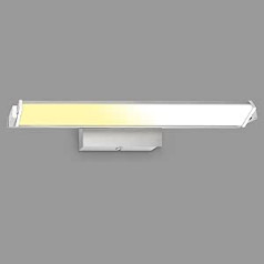 BRILONER Leuchten LED Wall Light Indoor Wall Lamp with Switch, Touch Function, Colour Temperature Adjustable, Continuously Dimmable, Swivelling, Matt Nickel Chrome