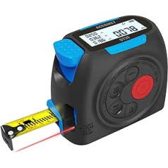 ACEGMET by MiLESEEY 3-in-1 Digital Tape Measure, 40m Laser Meter with Real Time Digital Display, Unit FT/FT+in/in/M and Pythagoras Mode, Measure Distance, Area and Volume