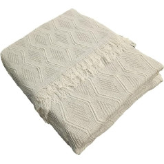 LUA VIKA Sofa Throw Blanket, Cotton Blanket, Couch Throw, Throw Sofa, Bedspread, Cotton, Bed Throw, Rombos