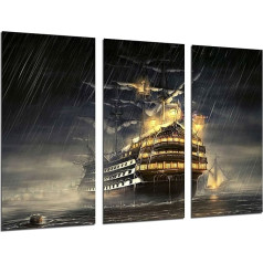 Multi Colour Photo Format 97x62cm