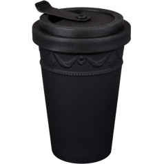 KPM Berlin Kurland To-Go Mug, Porcelain, Coffee Mug, Tea Mug, Handmade, Black