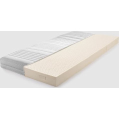 Ravensberger Matratzen Natura Children's and Youth Mattress for Children RG75 Hardness H1/2 100% Natural Latex For Allergy Sufferers Suitable for Babies (Cotton Cover, 90 x 200 cm)