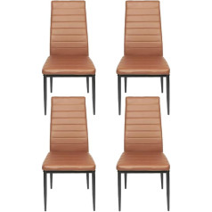 Xdailuyyds Dining Room Chairs, Kitchen Chair, Living Room Chair, Comfortable Upholstered Chair with Backrest, Faux Leather Chair, Dining Table Chair, Suitable for Kitchen, Living Room and Dining Room