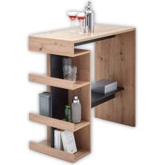 Stella Trading Smash 83-129-V2 Bar Table 108 x 103 x 50 cm Artisan Oak / Black